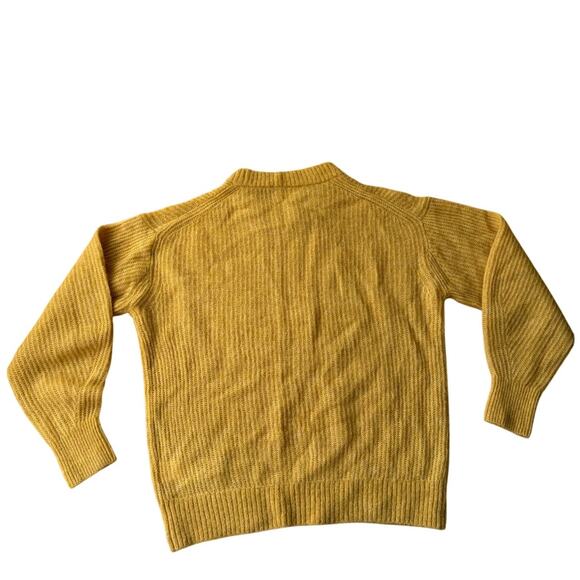 Everlane Cocoon Crew Alpaca Wool Blend Knit Golden Yellow Sweater Size S Casual - Picture 8 of 13